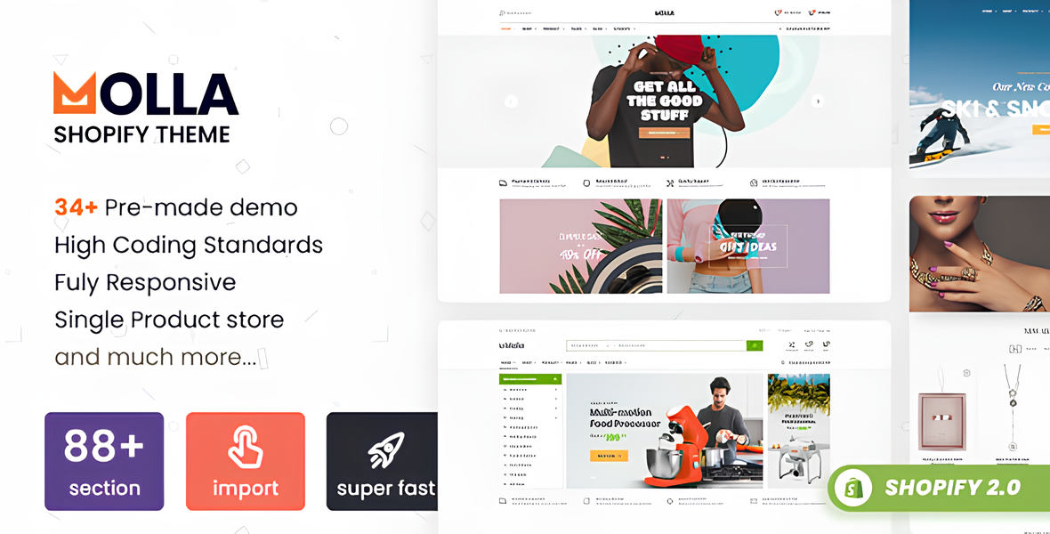 Molla - Multipurpose Responsive Shopify Theme - RTL support