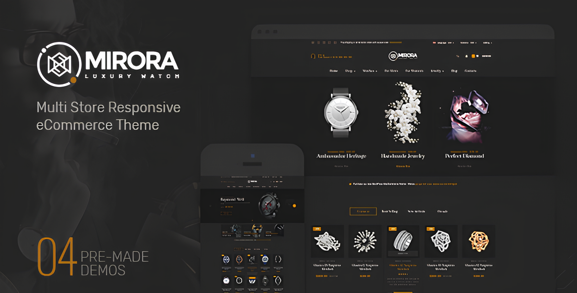 Mirora - Luxury Watches & Jewelry Store Shopify Theme