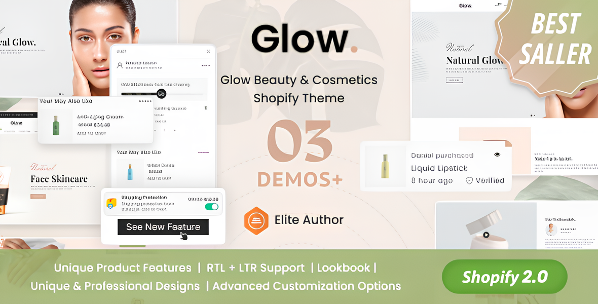 Glow - Beauty & Cosmetics Shopify Theme