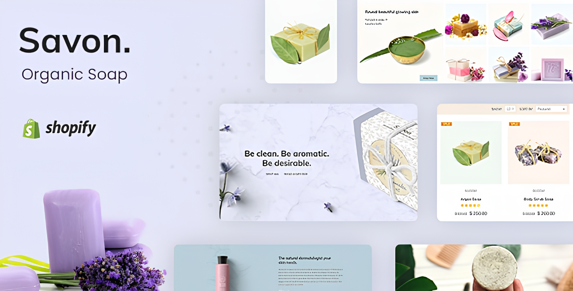 Savon - Handmade Soap, Cosmetics Beauty Shopify Theme
