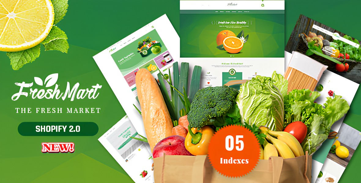 FreshMart - Responsive Shopify Theme, Organic, Fresh Food, Farm Store