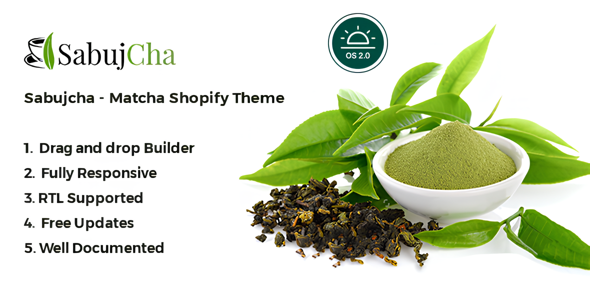 Matcha Shopify Theme - Sabujcha