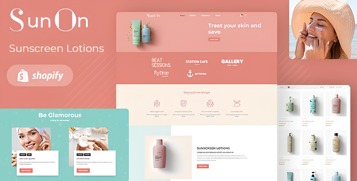 SunOn - Skin Care Products Shopify Theme