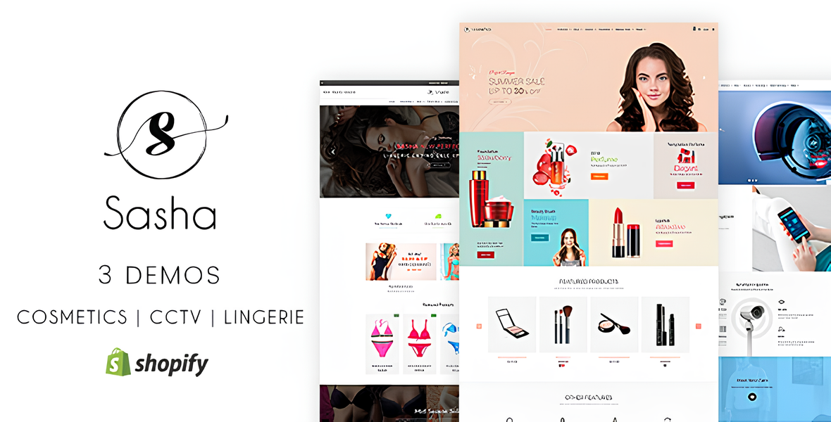 Sasha - CCTV, Bikini, Cosmetic Shopify Store
