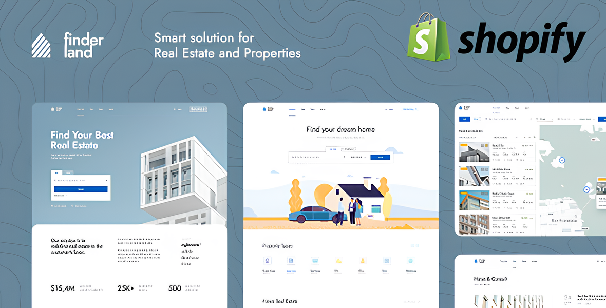 Finderland - Real Estate Sale and Rental Shopify 2.0 Theme
