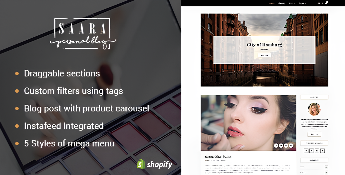 Saara - Blog Shopify Theme