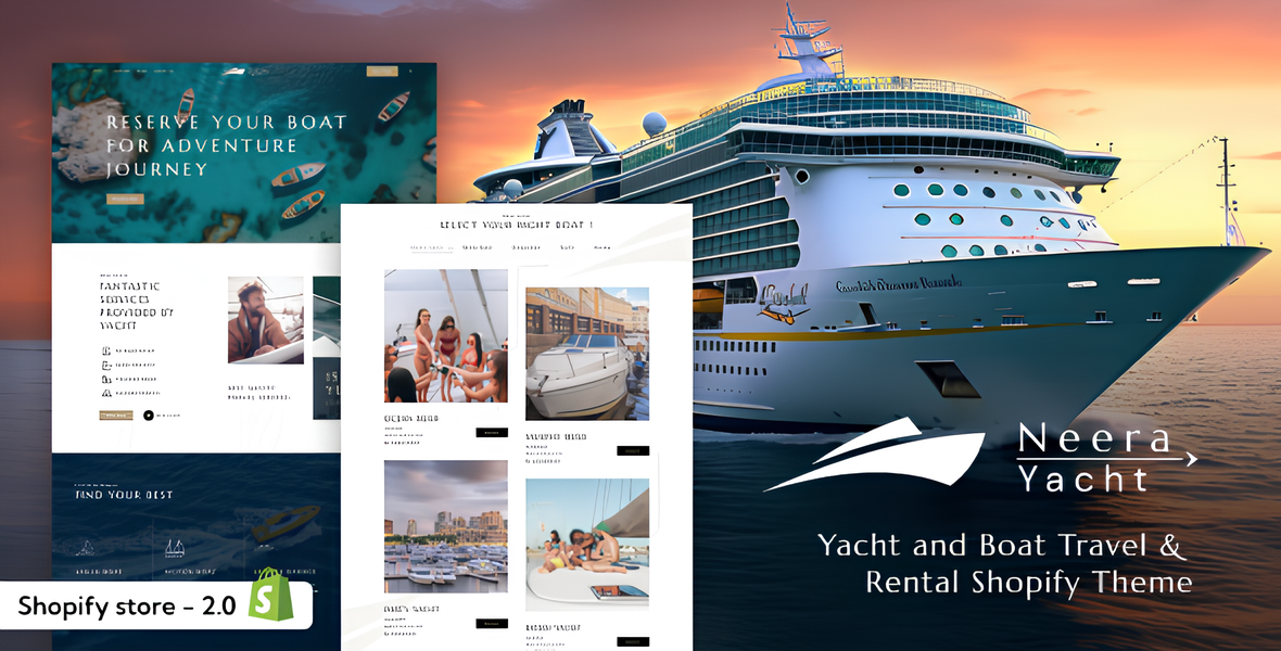 Neera - Yacht Boat & Travel Rental Services Shopify Theme