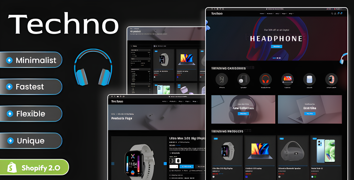 Techno - Electronics & Gadgets Ecommerce Shopify 2.0 Theme